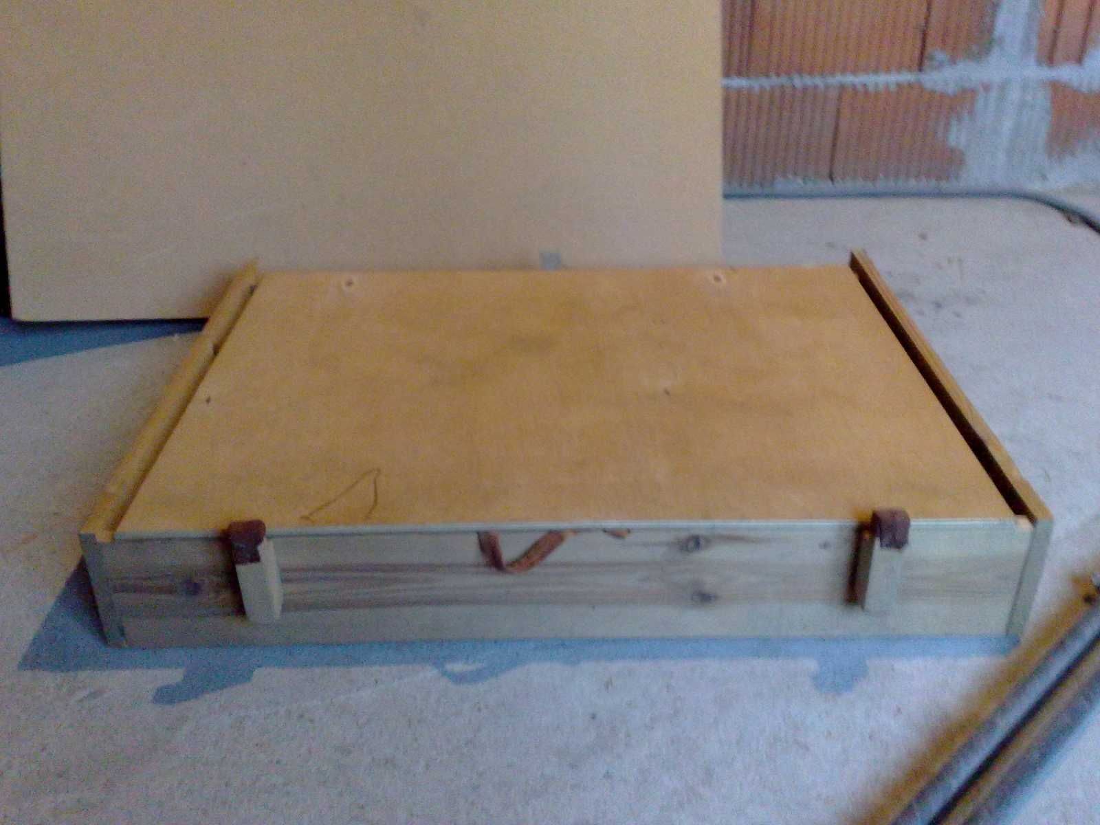 Łóżko składane drewniane, 100x78cm, skrzynia