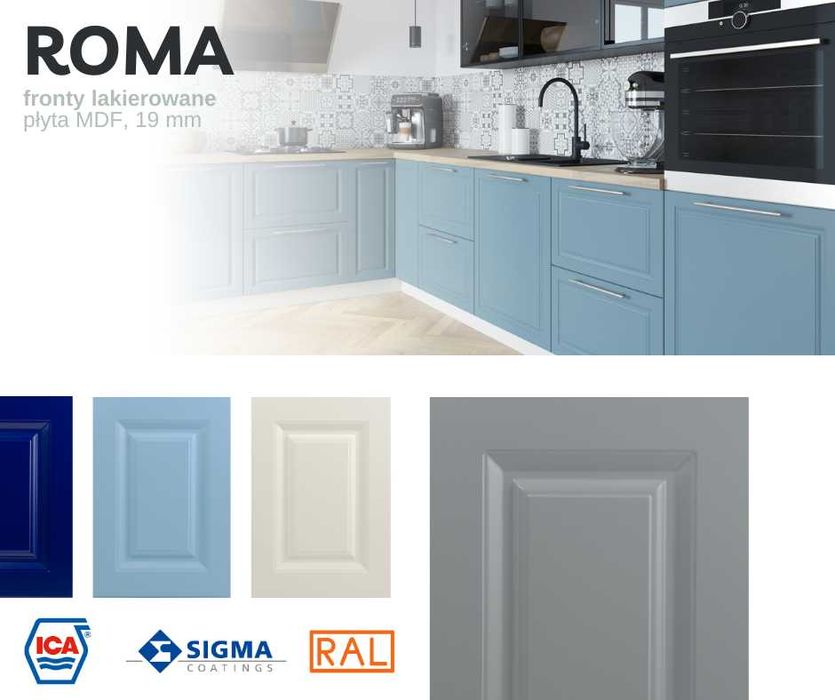 LAKIER Kuchnia ROMA meble szafki kuchenne mat TRANSPORT wycena [WP]