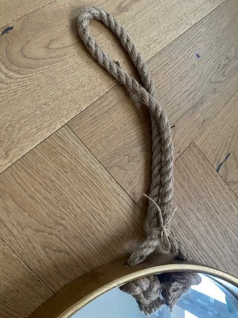 Lustro wiszące rama stare złoto średnica 40 cm NOWE Tk Maxx