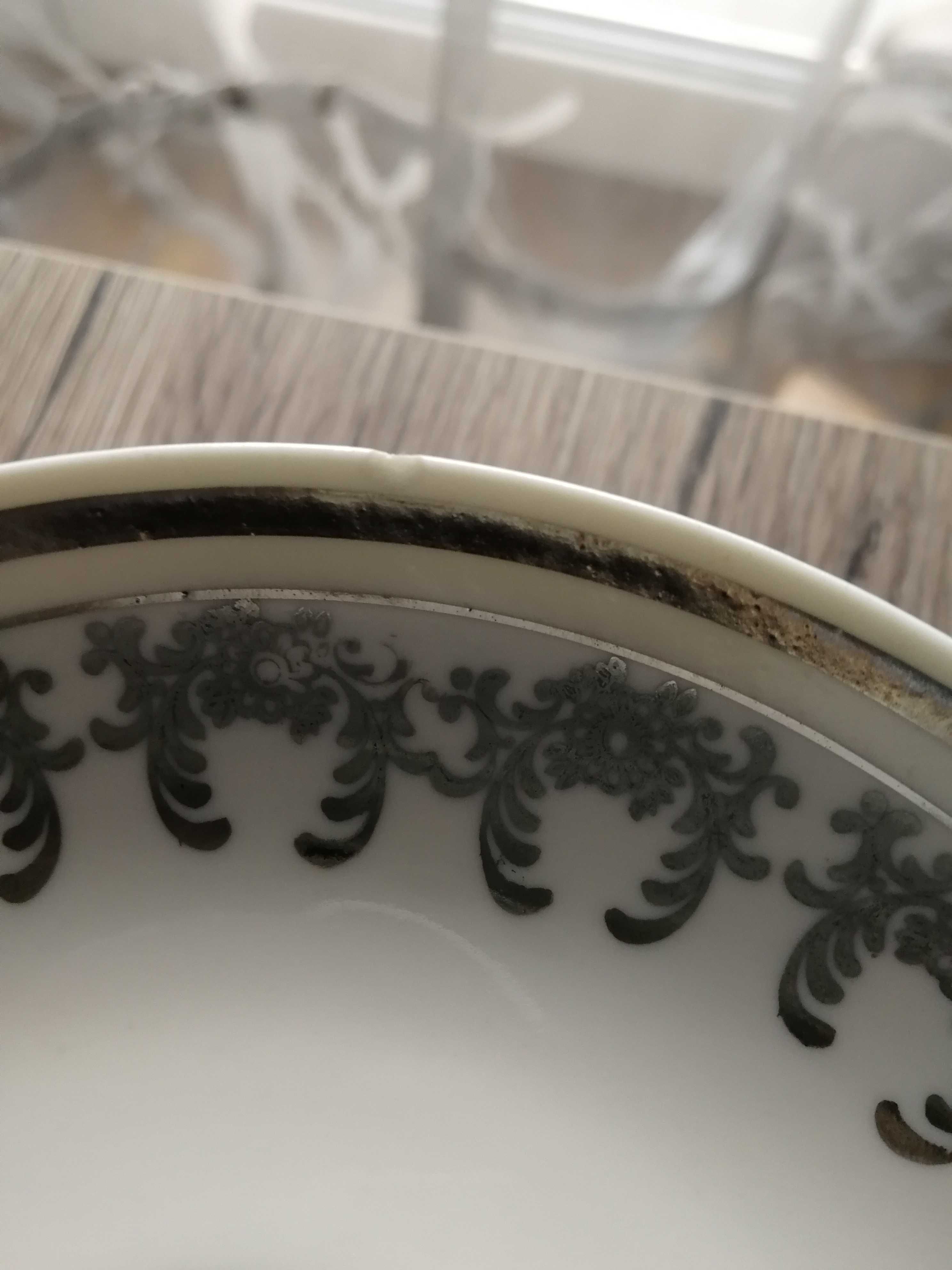 Chodzież Aldona spodki /podstawki /talerzyki, 6 sztuk, porcelana, PRL