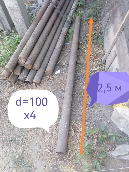 Труба б/у 100х4 (доставка)