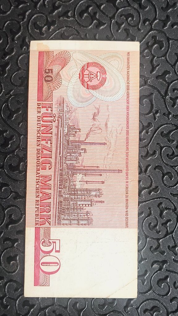 Banknot DDR nominał 50 marek