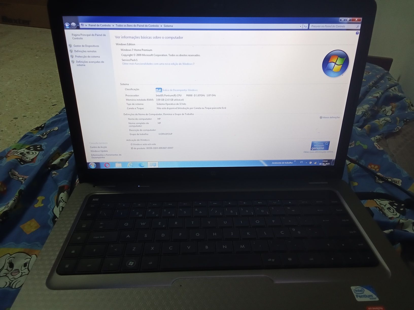 Computador portátil HP Windows 7