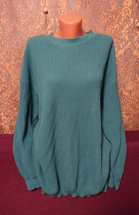 Красивый длинный свитер большой размер батал 54/56 кофта джемпер