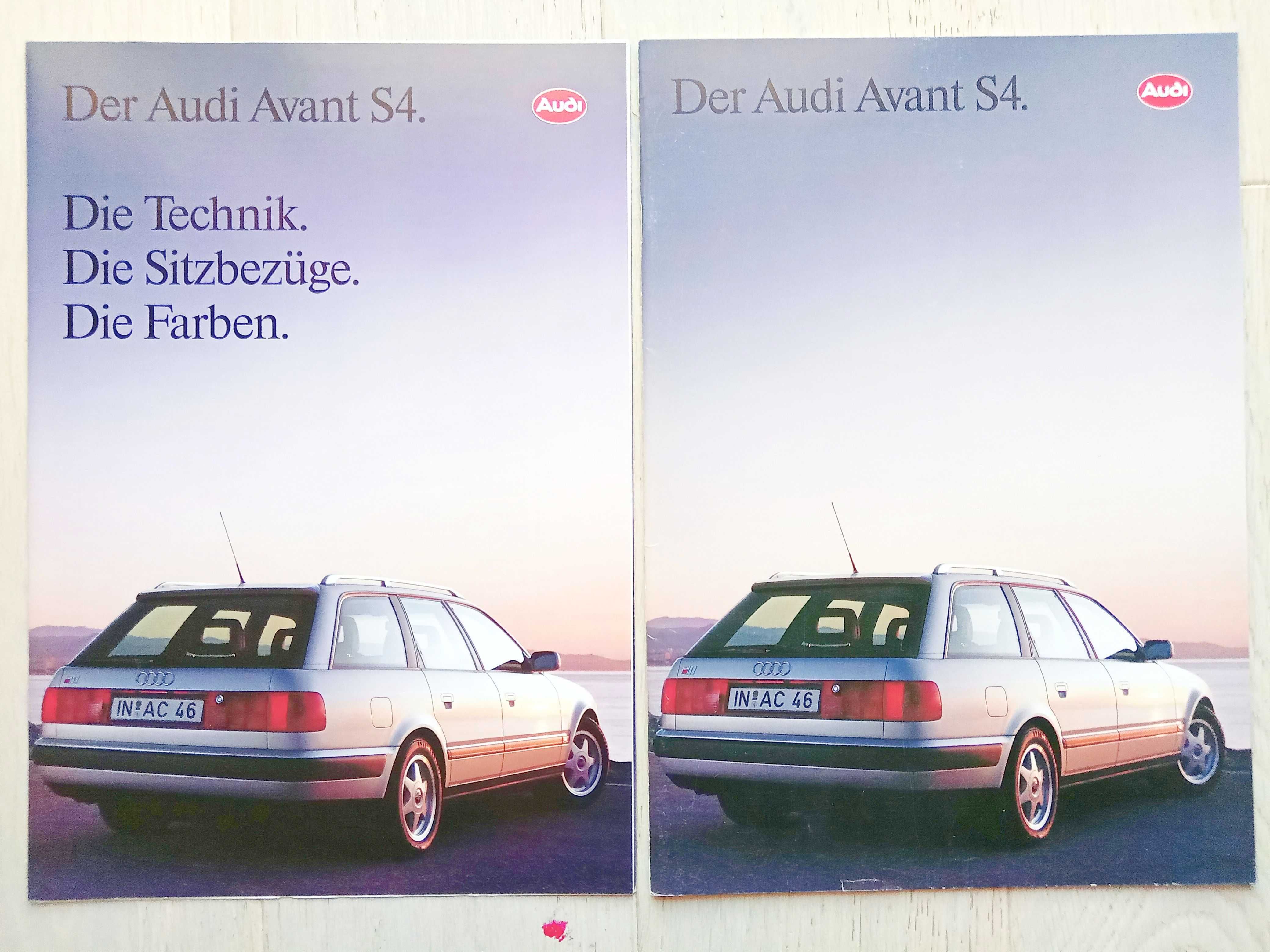 Audi Avant S4 (100 C4) 1992 / prospekt 34 strony, stan BDB- * S4 AVANT