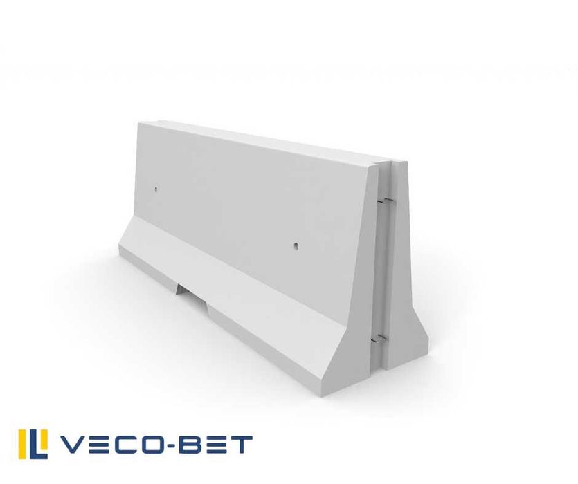 Betonowa zapora drogowa – bariera drogowa typu U14b, Jersey