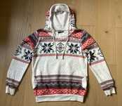 Bluza dresowa z kapturem biała czerwona niebieska SouthStore r. M