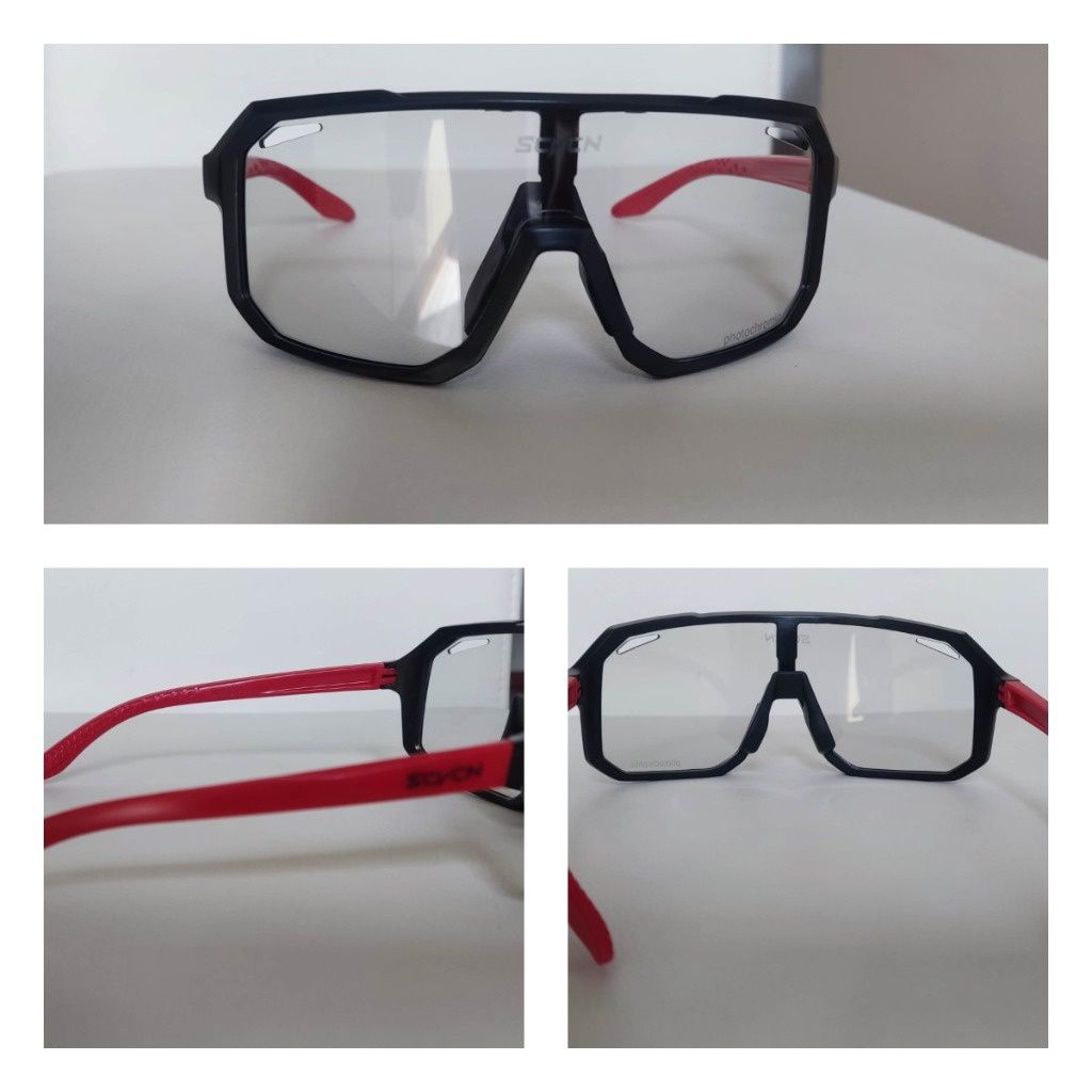 Okulary fotochromowe sportowe rowerowe SCVCN KOLORY + gratis