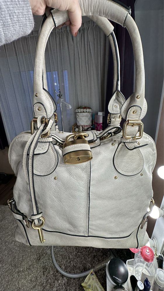 Шкіряна сумка Chloe PADDINGTON VEGAN Італія оригінал