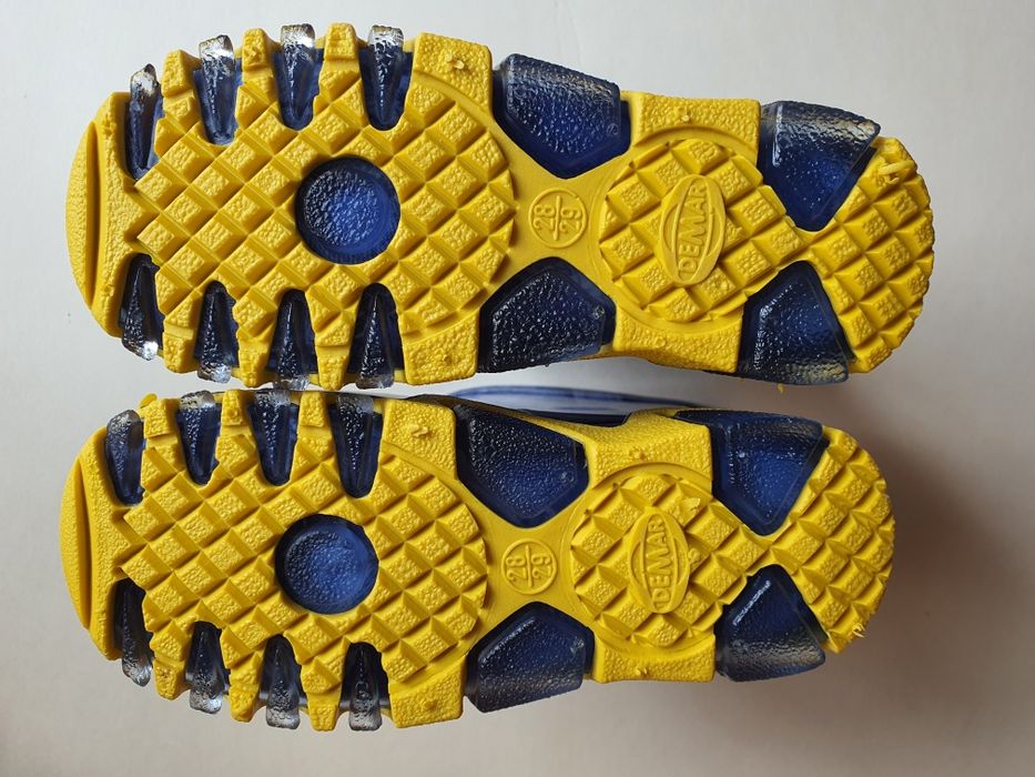 Niebiesko-żółte kalosze Demar unisex rozm 28-29