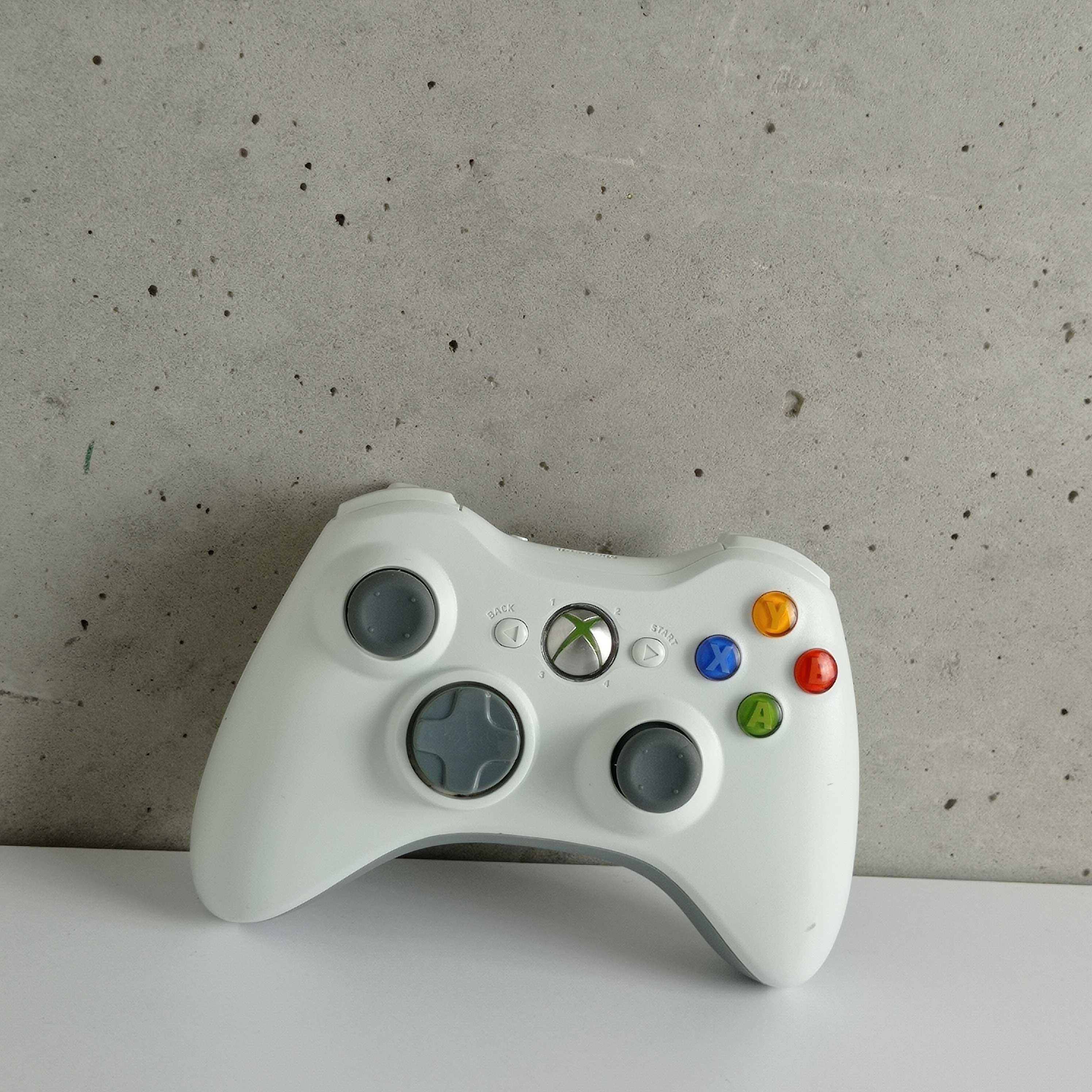 Геймпад Бездротовий Microsoft Xbox 360 White Б/У ІксБокс Джойстик