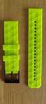 Pasek do zegarka silikon limonka 22mm, nieużywany,