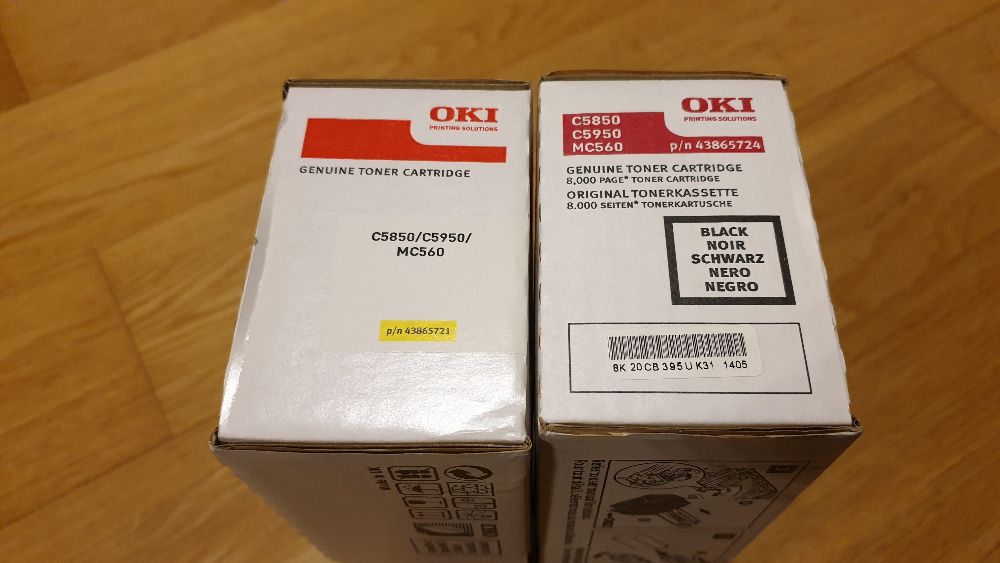Toner OKI Black + Yellow - C5850 / C5950 / MC560