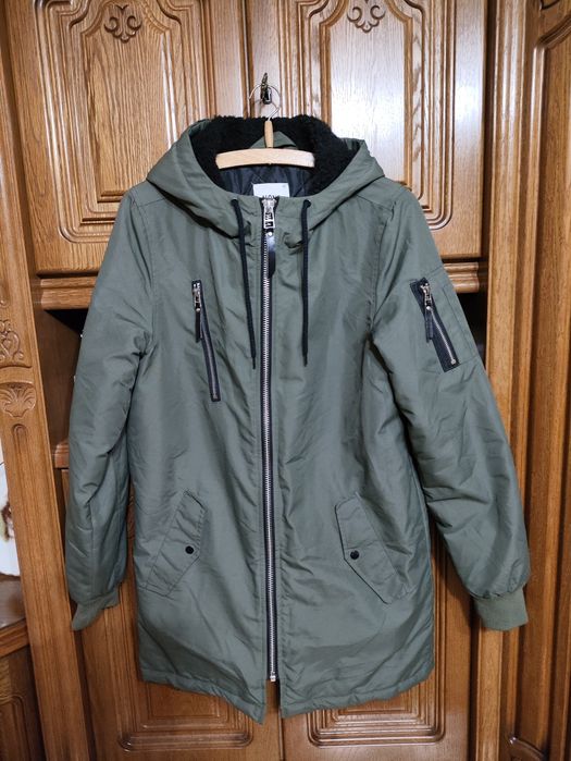 Duńska kurtka parka ocieplana Mono roz. 12-14 szerokość tylko 51 cm