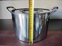 Duży garnek 10 litrów 25,5 cm średnica 21 cm wysokość pokrywka gastron