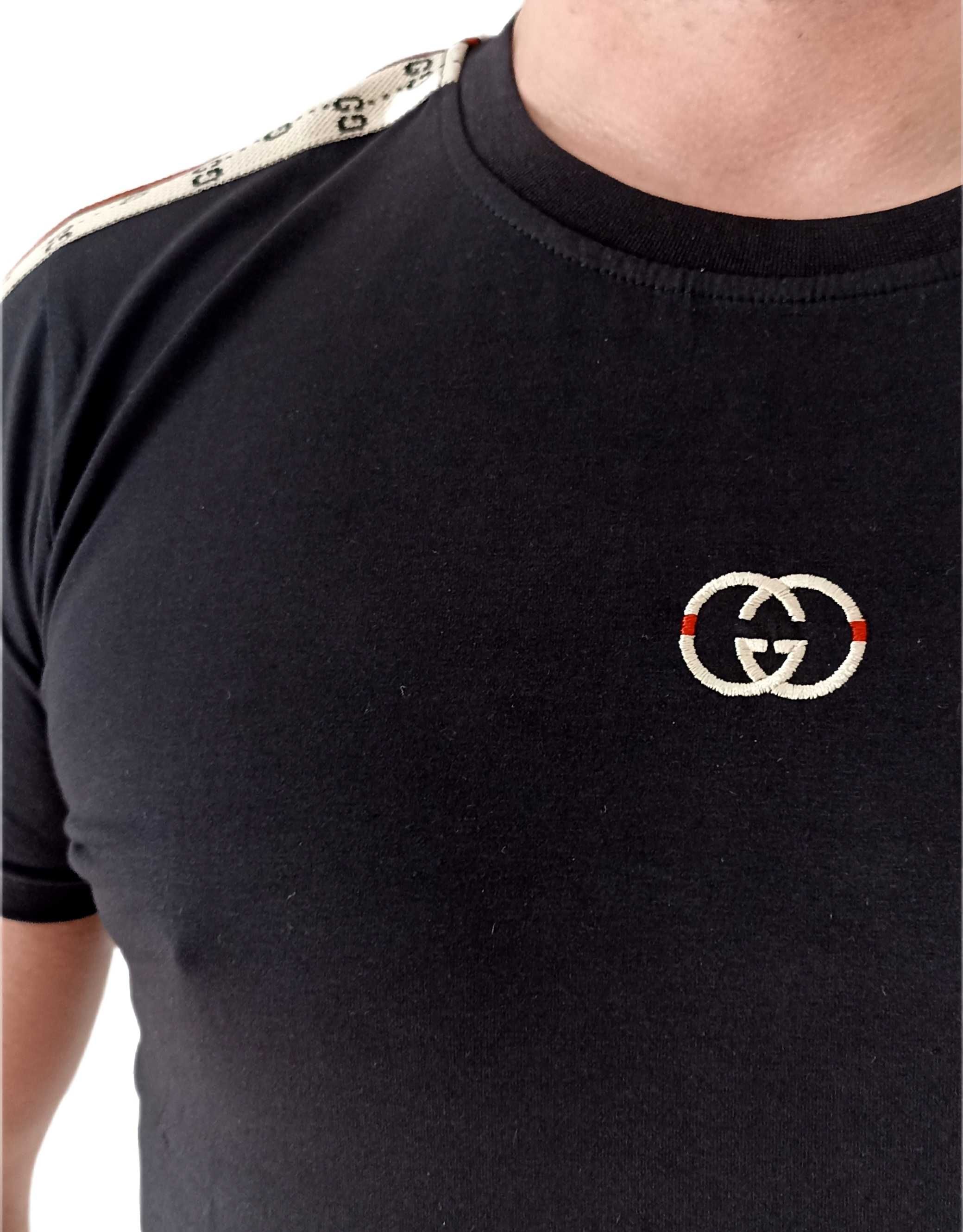 GUCCI T-shirt Koszulka Czarna ROZ.S,M,,XL,