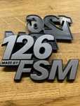 Emblemat Fiat 126p znaczek Made By FSM