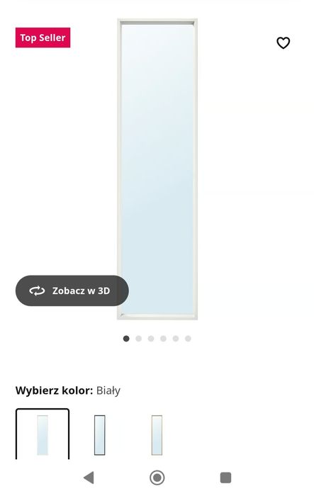 Lustro Ikea 40x150 cm