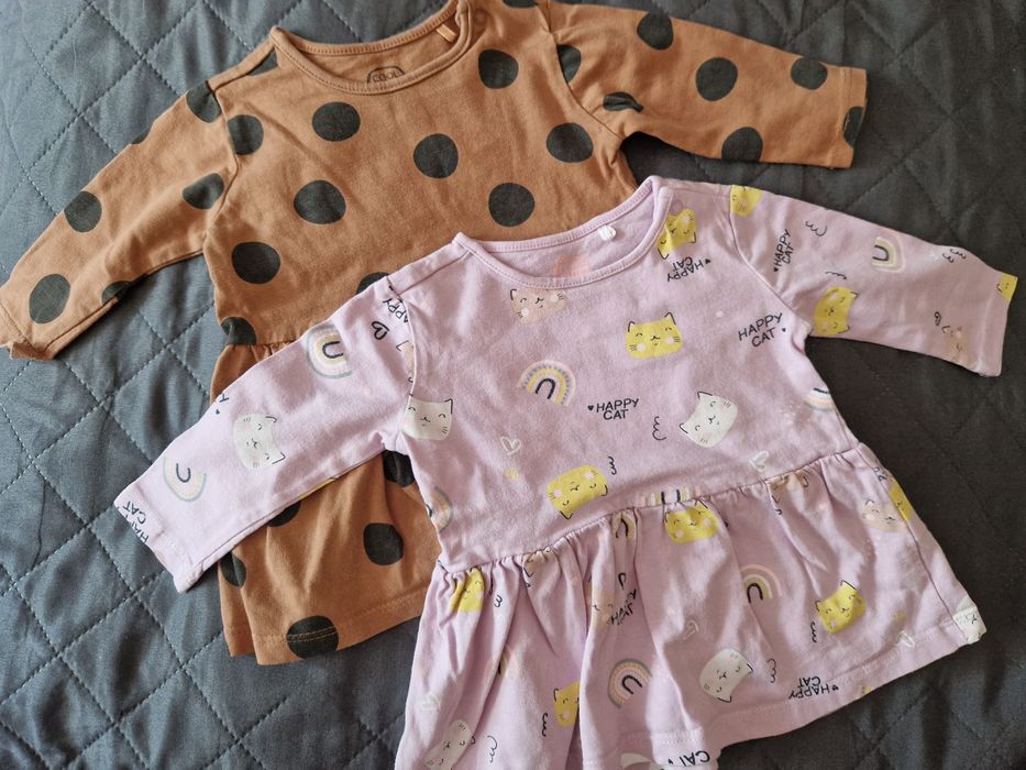 Paka ubranek dla dziewczynki 62cm jesień/zima