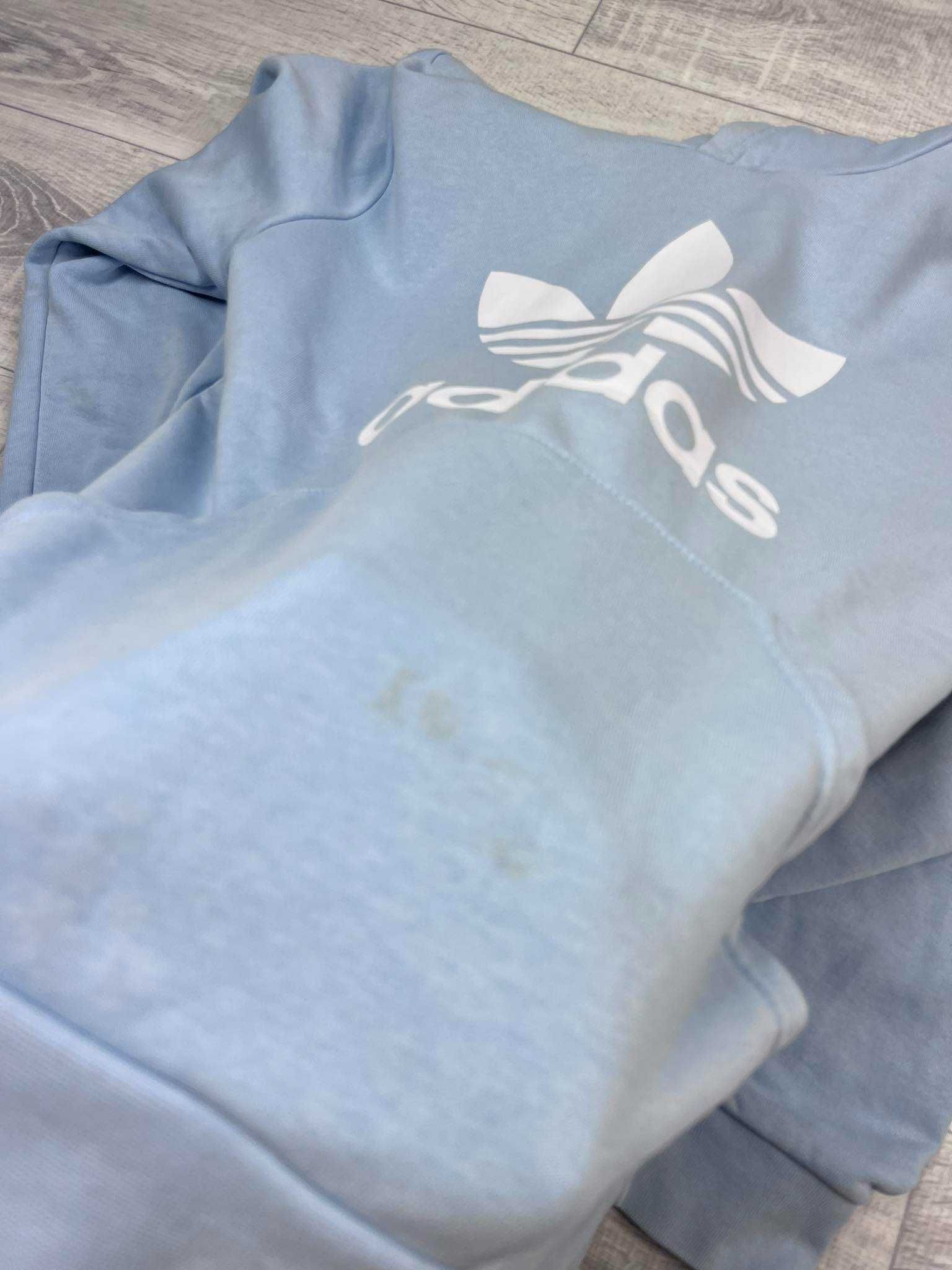 Bluza Adidas originals Hoodie z kapturem baby blue jasno niebieska