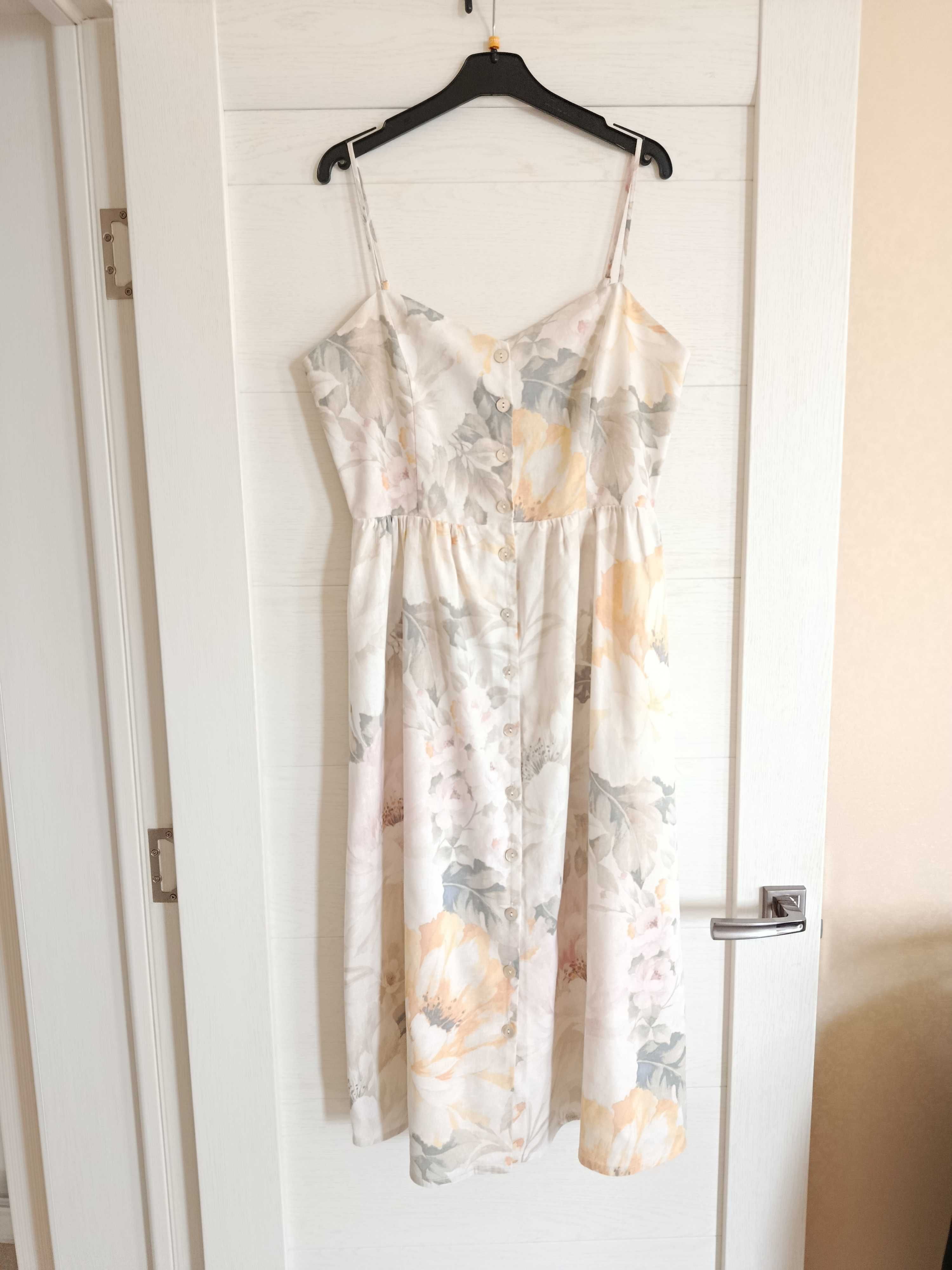 Лляна сукня сарафан h&m