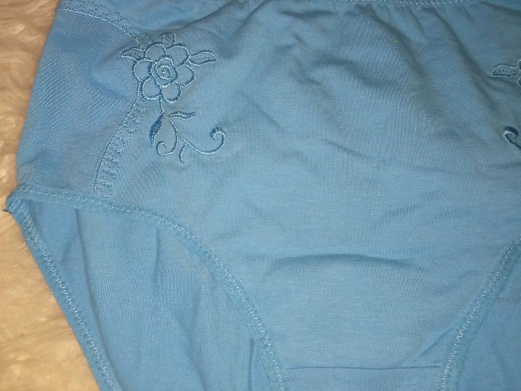 Nowe niebieskie bawełniane majtki XL