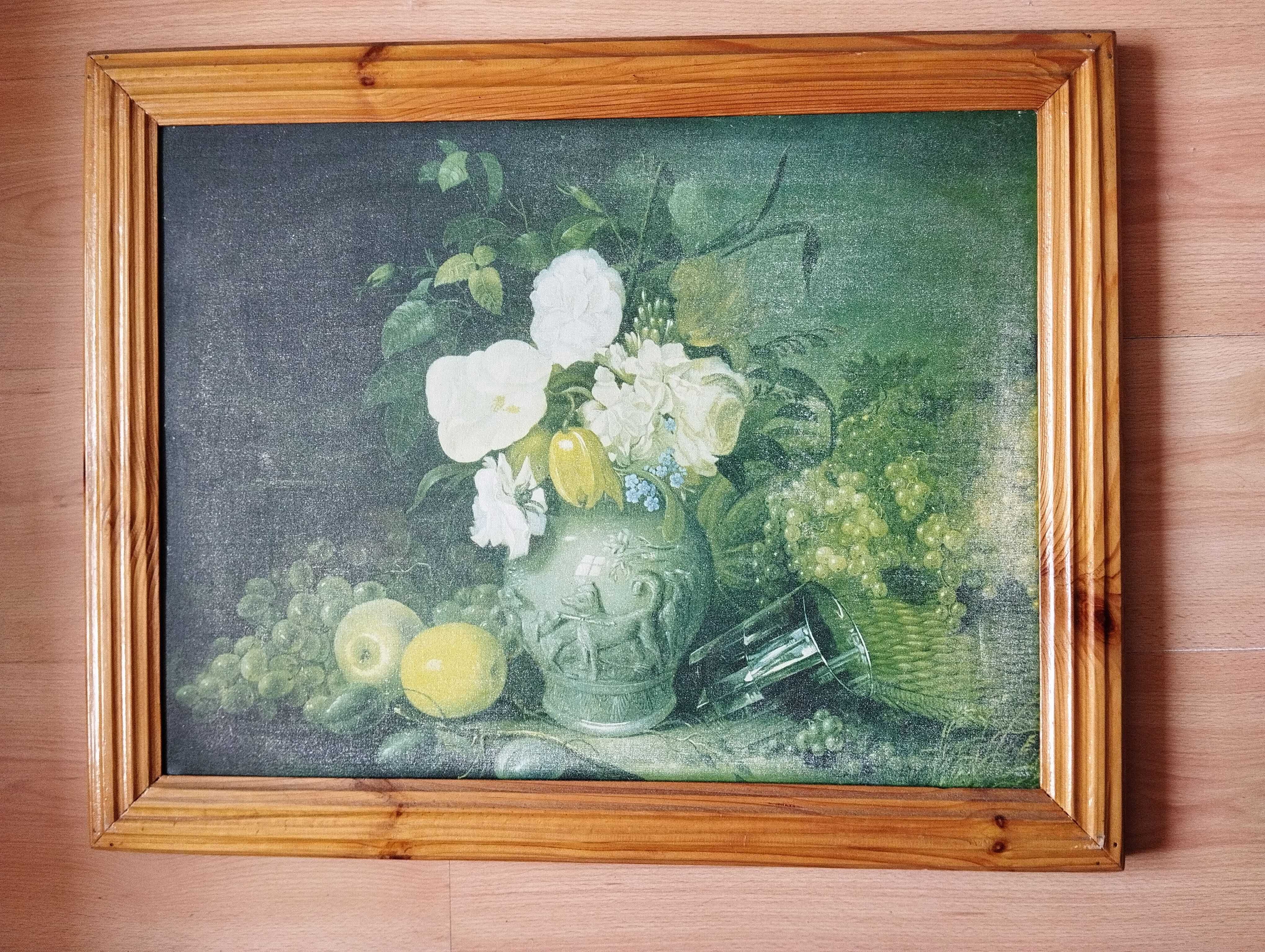 Obraz CCCP Kwiaty i plony 64x51 cm ZSSR PRL