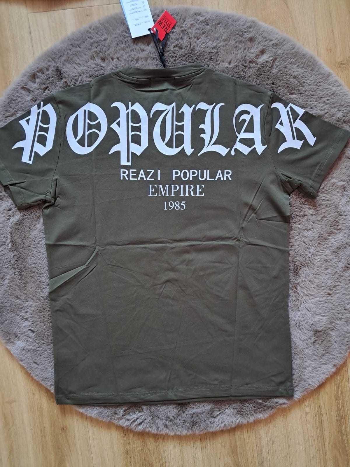 Koszulka bawełniana męska rozmiar XL/2XL khaki