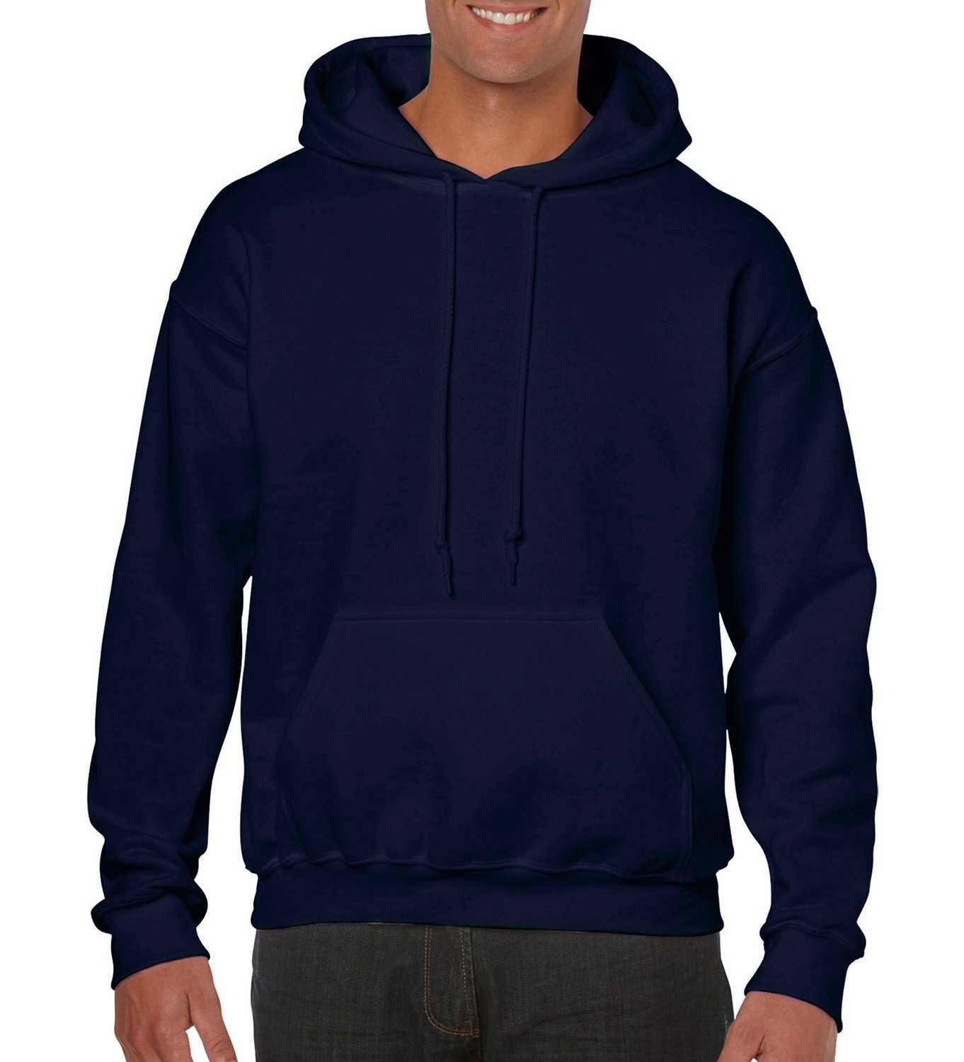 Bluza z kapturem GILDAN Heavy Blend granatowa S