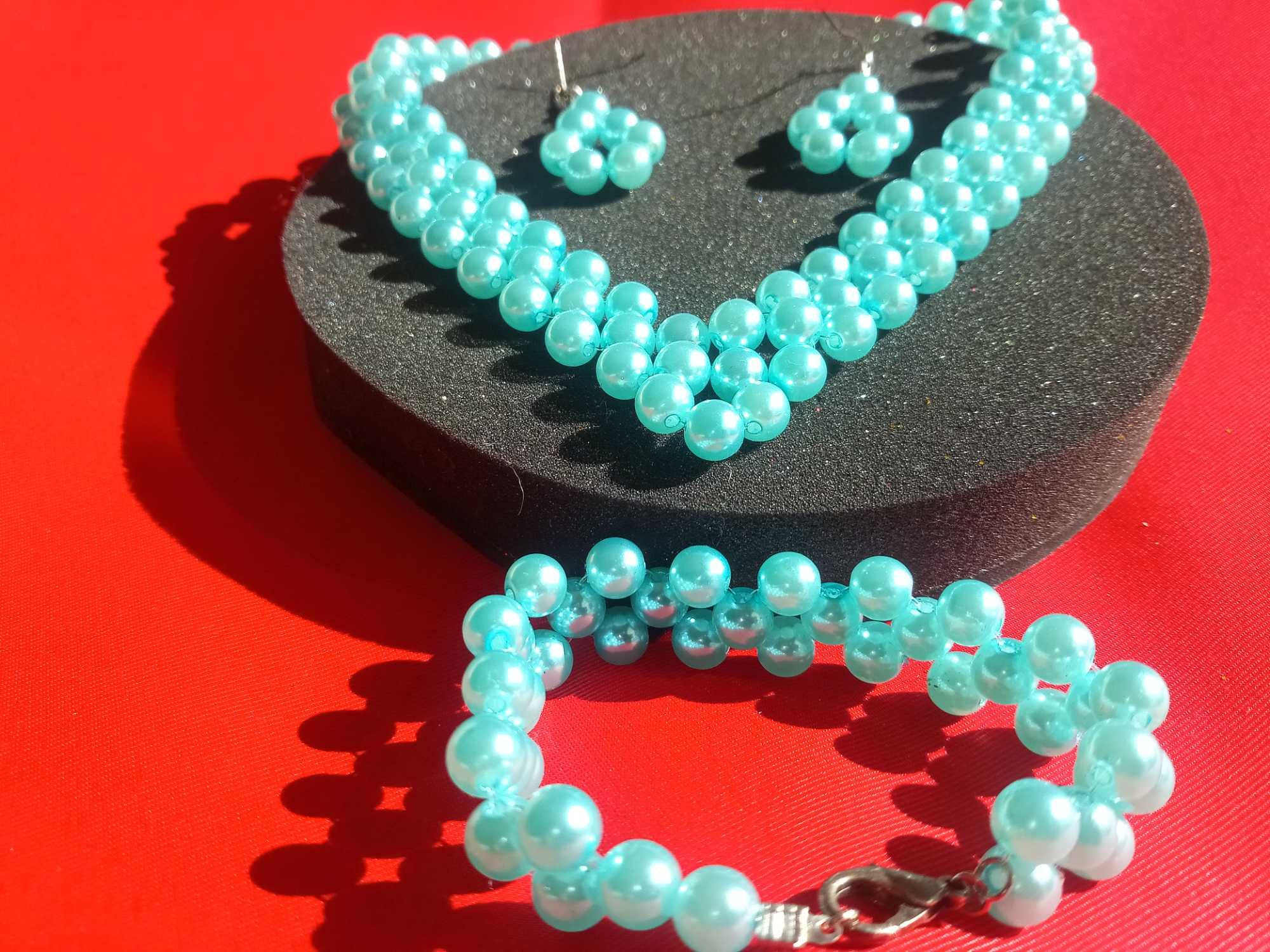 Conjunto Colar + Pulseira + Brincos (Artesanal)