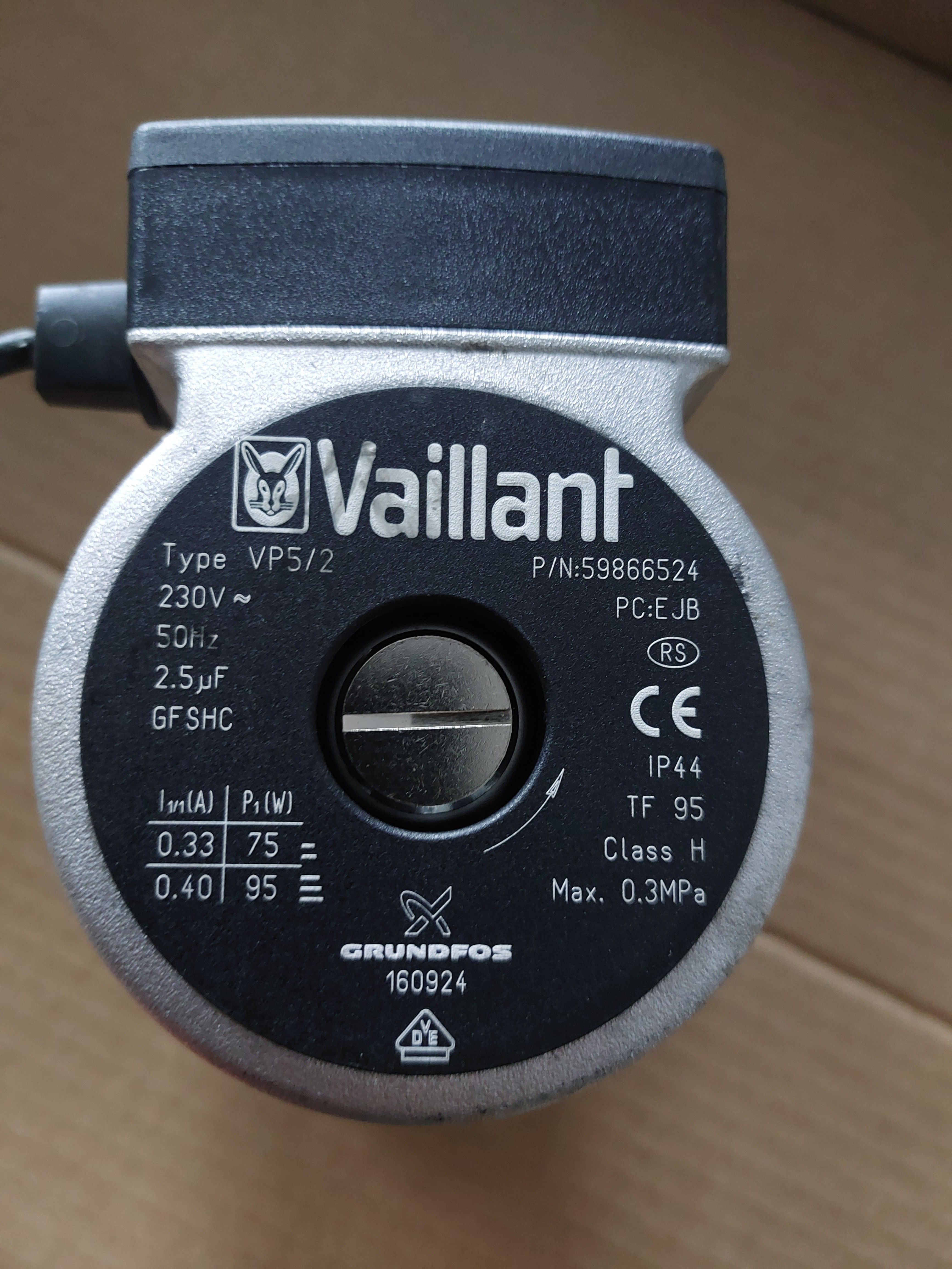 Pompa Vaillant VP5/2 zamiennik Wilo VASL 15/6-2