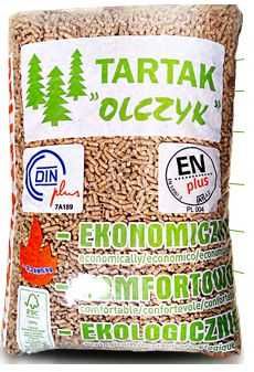 Pellet Pelet drzewny Olczyk 6mm - cena za 1 tonę