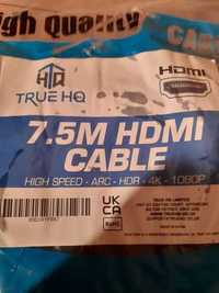 kabel HDMI prawdziwa  HQ wysokiej JAKOŚCI 7,5M