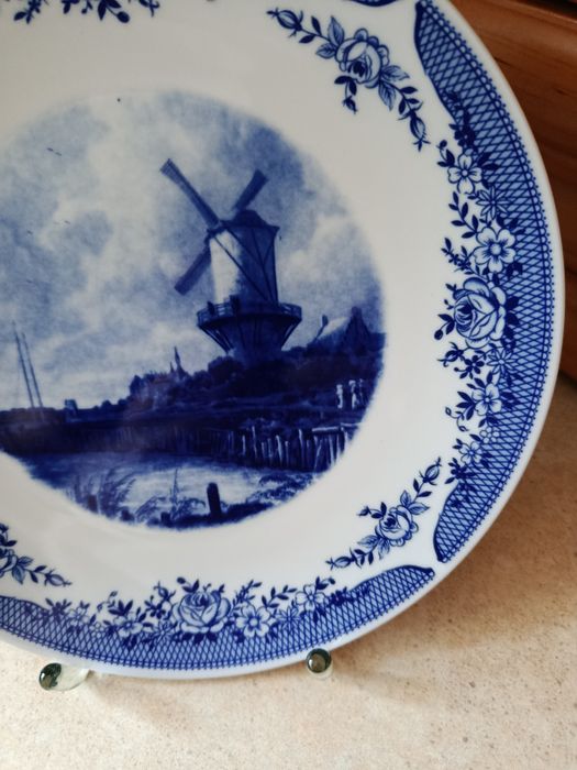 Śliczny stary talerz patera porcelana Kahla