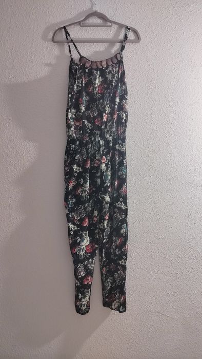 Kombinezon damski letni w kwiaty S M