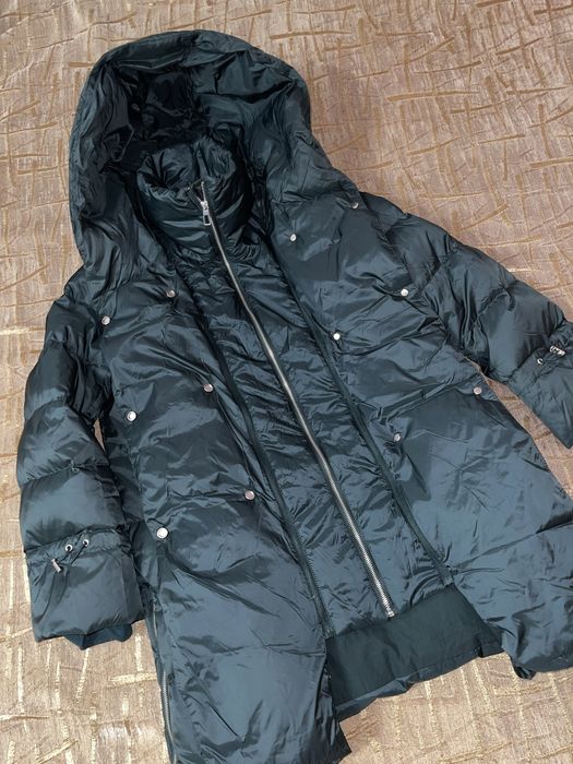 Смарагдовий пуховик, куртка на пуху Zarа