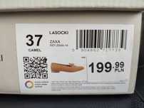 Lordsy mokasyny camel Lasocki zaxa nubuk 37 + torebka gratis