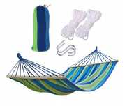 WYPRZEDAŻ Hamak dwuosobowy XXL 2-osobowy 200x150cm + mocowania