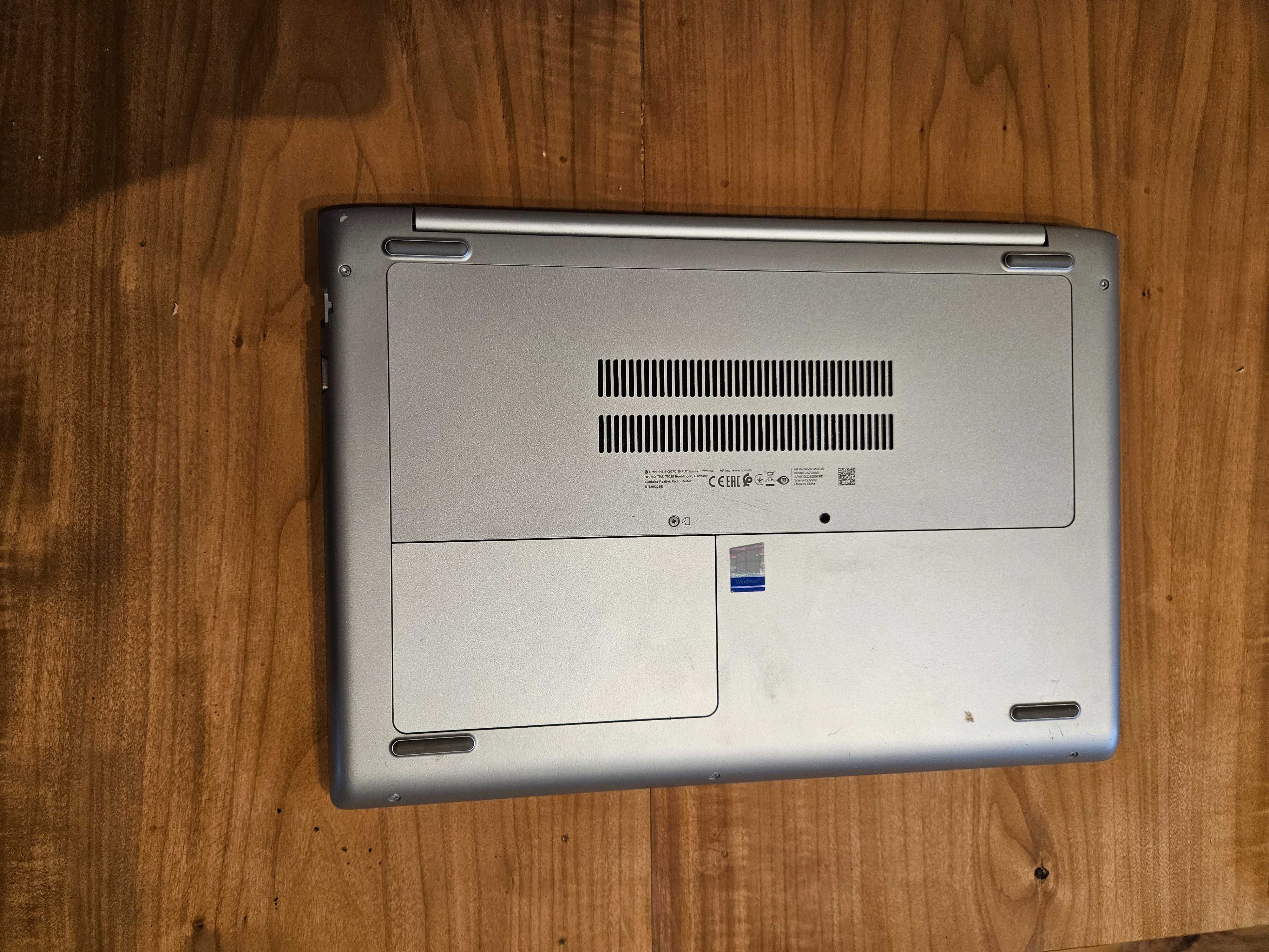 HP ProBook 450 G5, 16 GB ram, 256 GB ssd, i5, Win 10 Pro