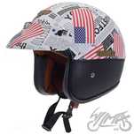 Nowy Kask AWINA Otwarty USA chopper czoper