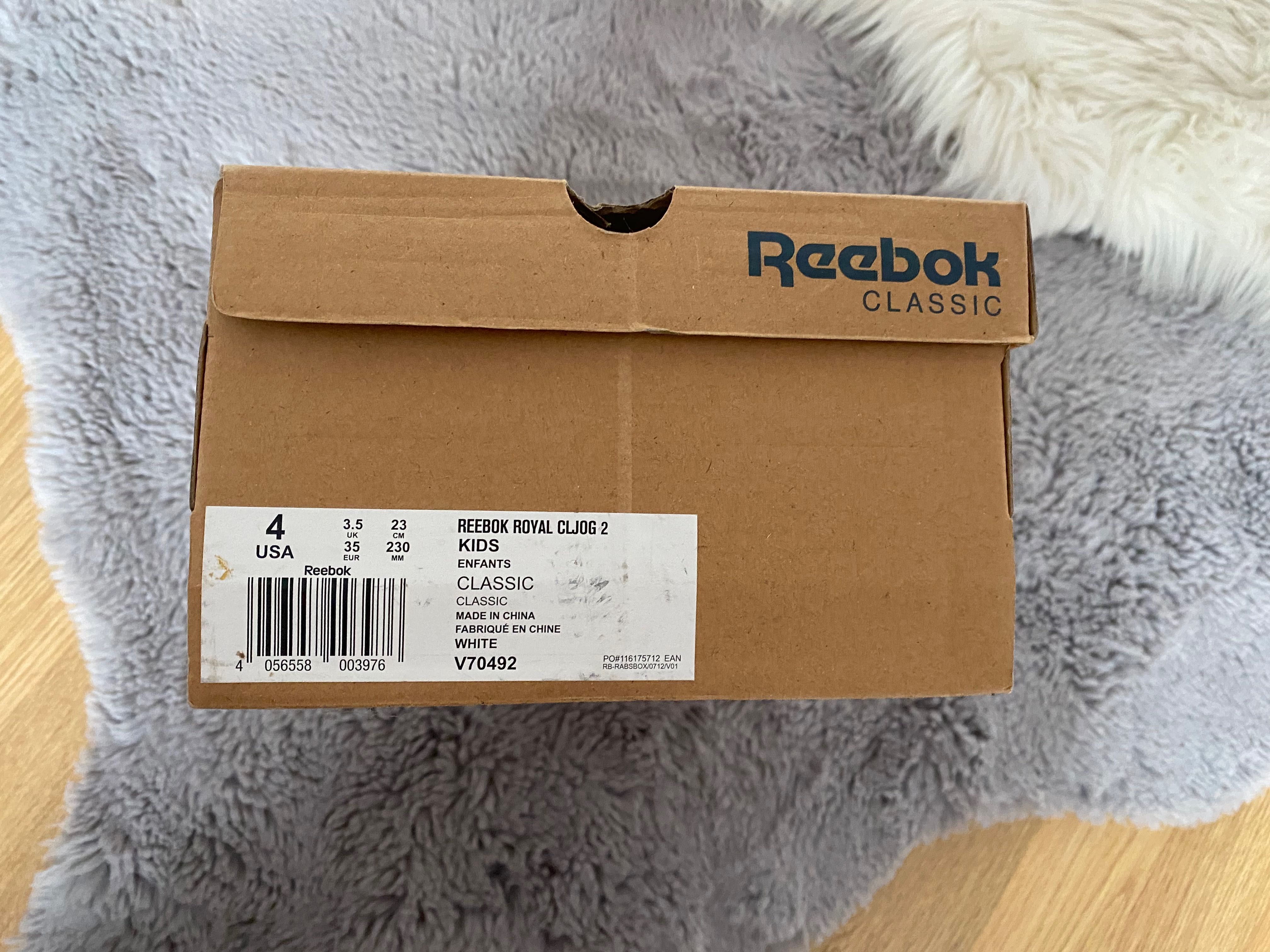 Buty białe sneakersy reebok 36