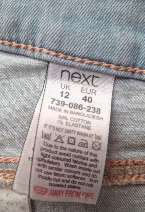 Jeansy Next rozmiar 40