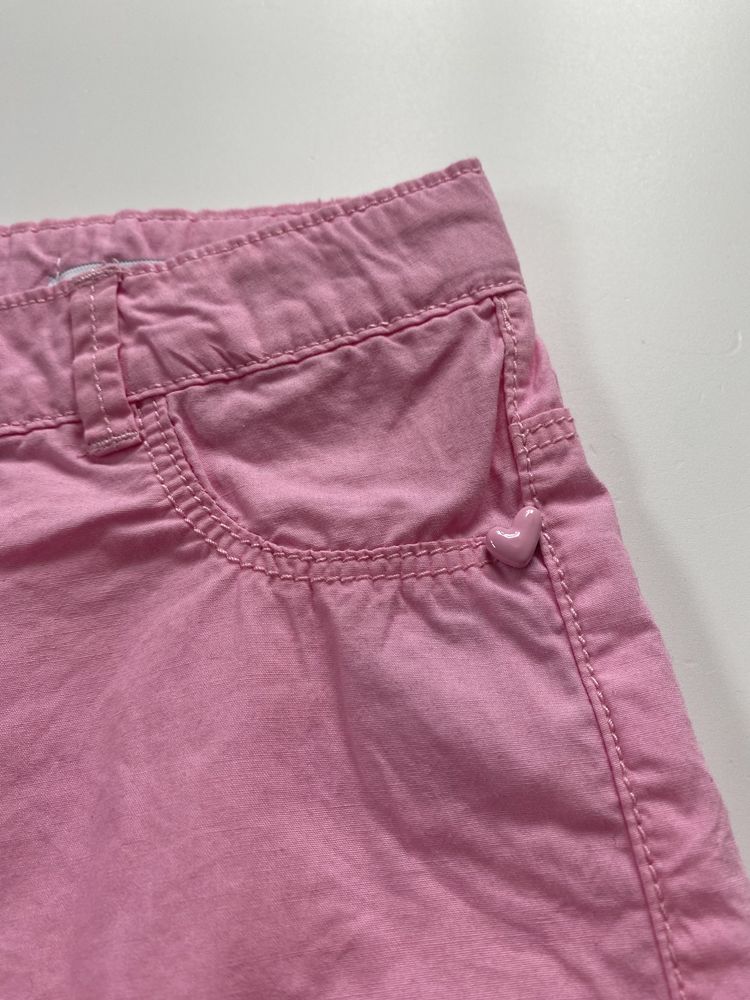 Krótkie spodenki szorty różowe dla dziewczynki OVS Kids nowe z metką