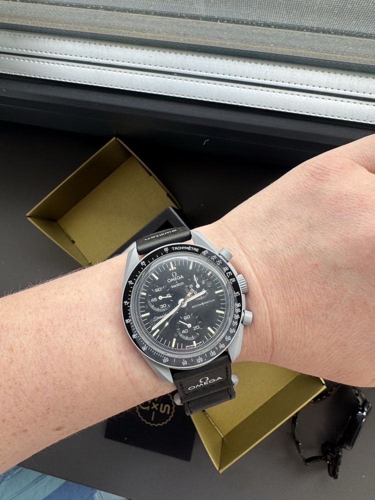 Годинник Omega&Swatch Moon Swatch часы  100% оригинал