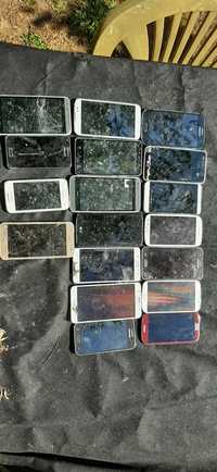 Telefony komórkowe uszkodzone na części