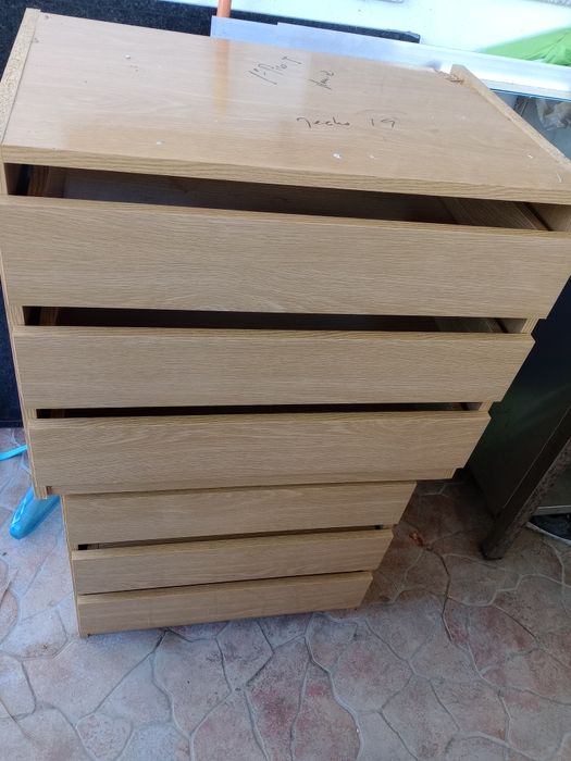 Bloco gavetas para armário