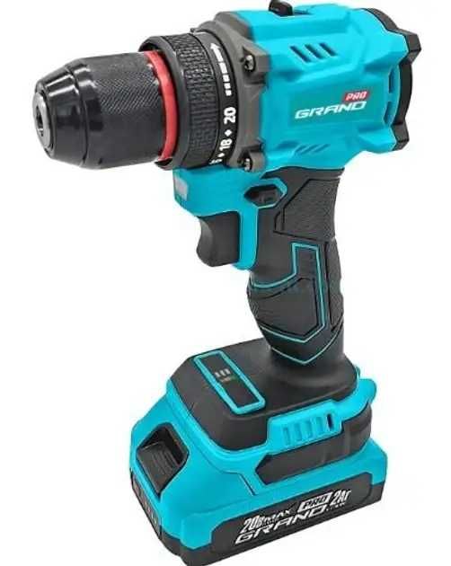 Шуруповерт аккумуляторный гранд Grand ДА-20/2 BL PRO безщеточный, 20В
