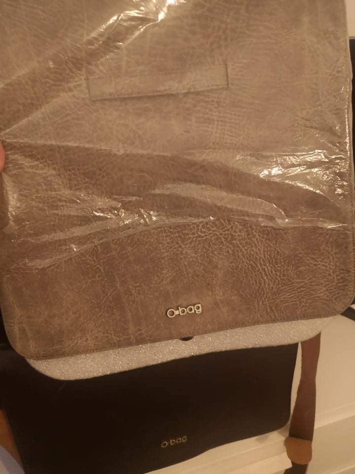 Zestaw duży ofolder folder obag o bag torba na laptop skóra naturalna