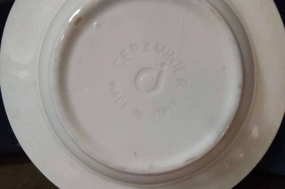 CERAMINTER MADE IN ITALY 2 pratos fundos