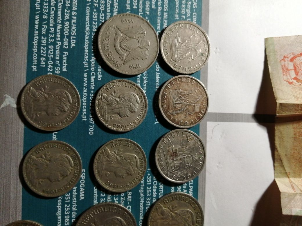 Moedas antigas de colecção